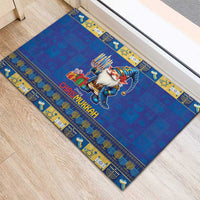 Merry Chrismukkah Rubber Doormat With Gnome Christmas Hanukkah - Wonder Print Shop