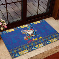 Merry Chrismukkah Rubber Doormat With Gnome Christmas Hanukkah - Wonder Print Shop