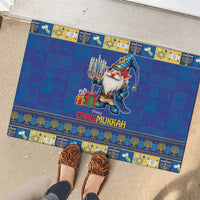 Merry Chrismukkah Rubber Doormat With Gnome Christmas Hanukkah - Wonder Print Shop