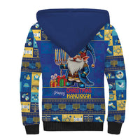 Merry Chrismukkah Sherpa Hoodie With Gnome Christmas Hanukkah - Wonder Print Shop