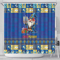 Merry Chrismukkah Shower Curtain With Gnome Christmas Hanukkah