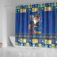 Merry Chrismukkah Shower Curtain With Gnome Christmas Hanukkah
