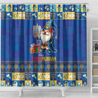 Merry Chrismukkah Shower Curtain With Gnome Christmas Hanukkah