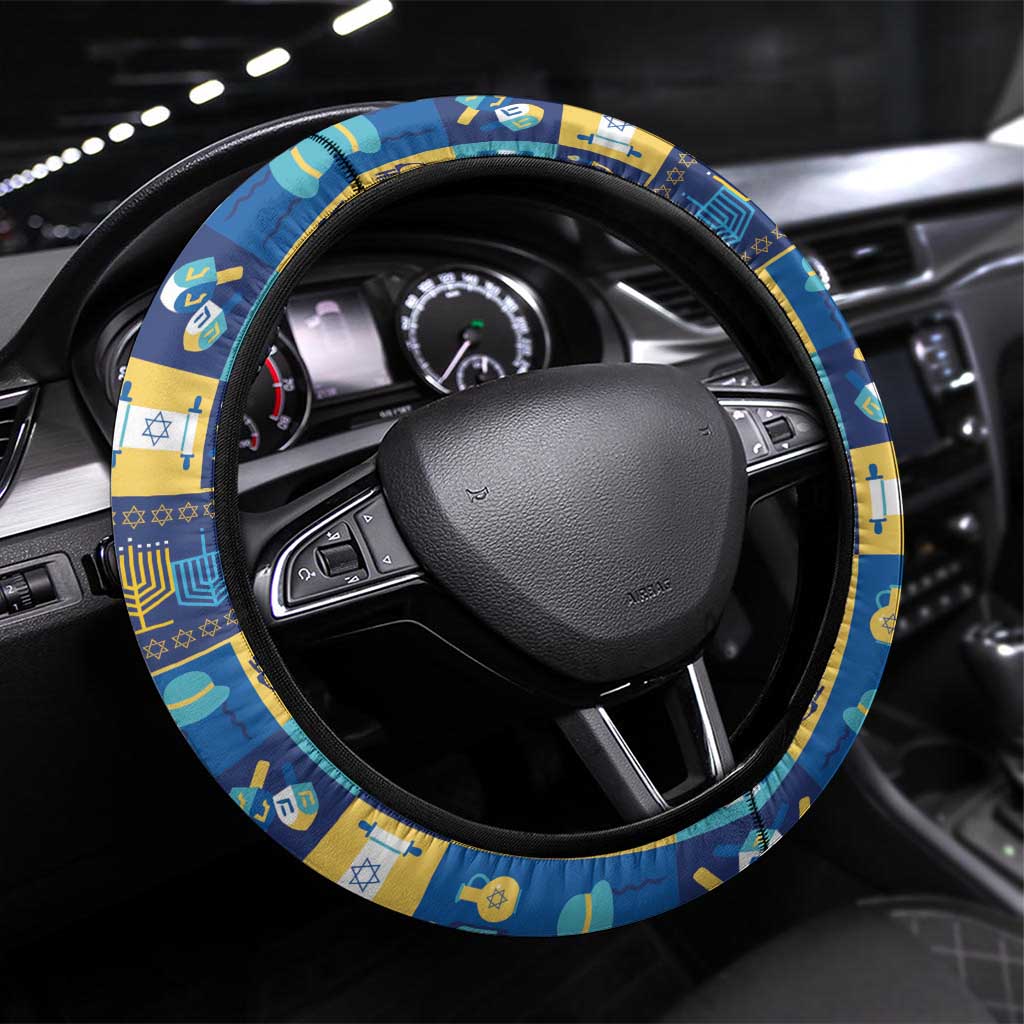 Merry Chrismukkah Steering Wheel Cover With Gnome Christmas Hanukkah - Wonder Print Shop