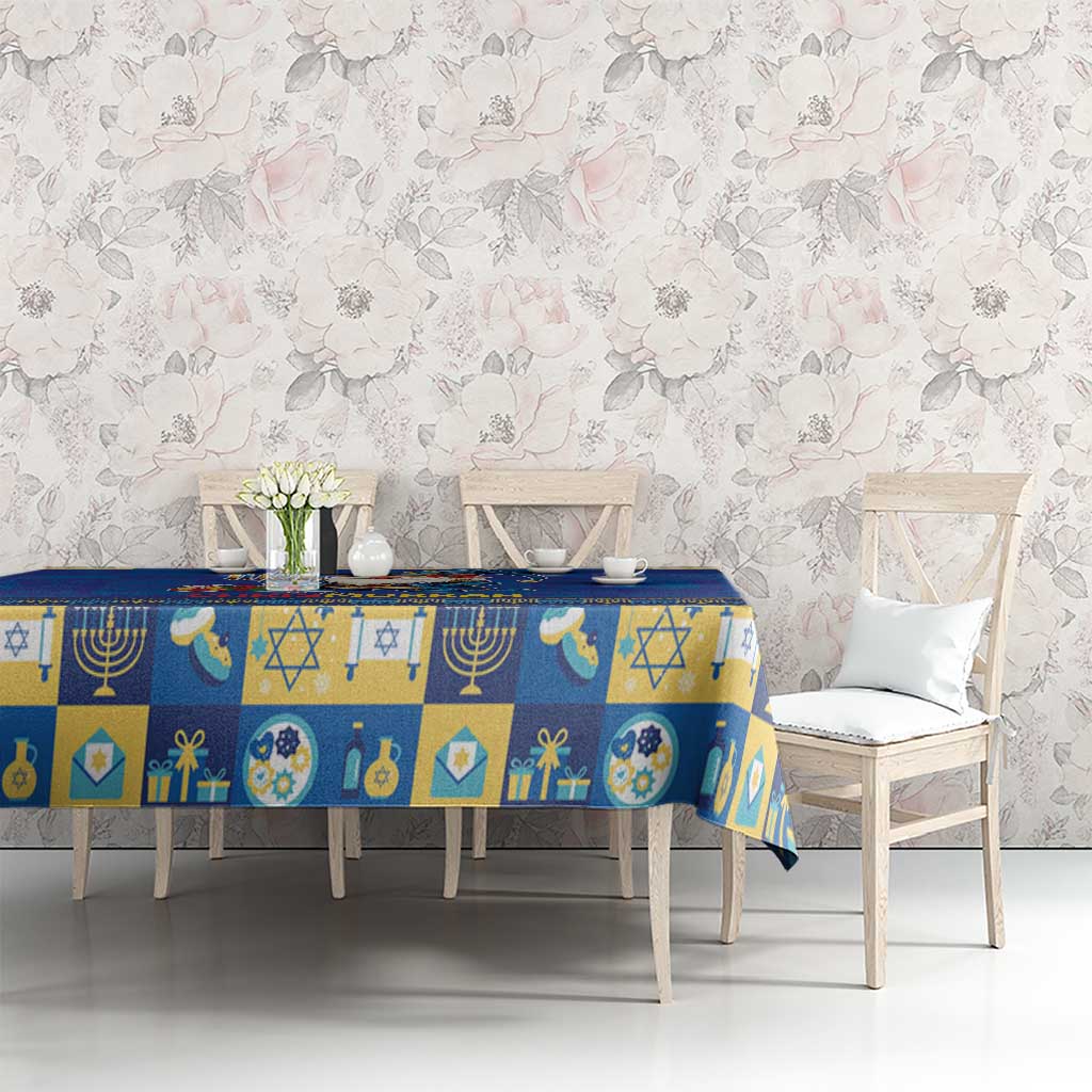 Merry Chrismukkah Tablecloth With Gnome Christmas Hanukkah - Wonder Print Shop
