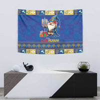 Merry Chrismukkah Tapestry With Gnome Christmas Hanukkah - Wonder Print Shop