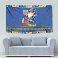 Merry Chrismukkah Tapestry With Gnome Christmas Hanukkah - Wonder Print Shop