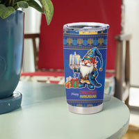Merry Chrismukkah Tumbler Cup With Gnome Christmas Hanukkah - Wonder Print Shop