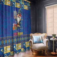 Merry Chrismukkah Window Curtain With Gnome Christmas Hanukkah - Wonder Print Shop