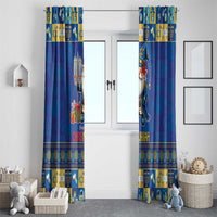 Merry Chrismukkah Window Curtain With Gnome Christmas Hanukkah - Wonder Print Shop