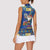 Merry Chrismukkah Women Sleeveless Polo Shirt With Gnome Christmas Hanukkah - Wonder Print Shop