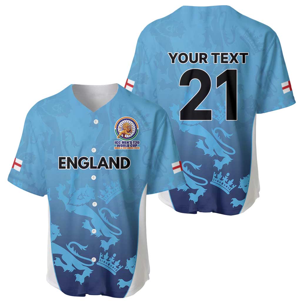 England Cricket Spirit 2026 Baseball Jersey World T20 Edition - Wonder Print Shop