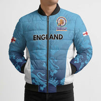 England Cricket Spirit 2026 Bomber Puffer Jacket World T20 Edition - Wonder Print Shop