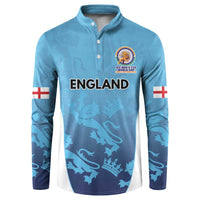 England Cricket Spirit 2026 Button Sweatshirt World T20 Edition - Wonder Print Shop