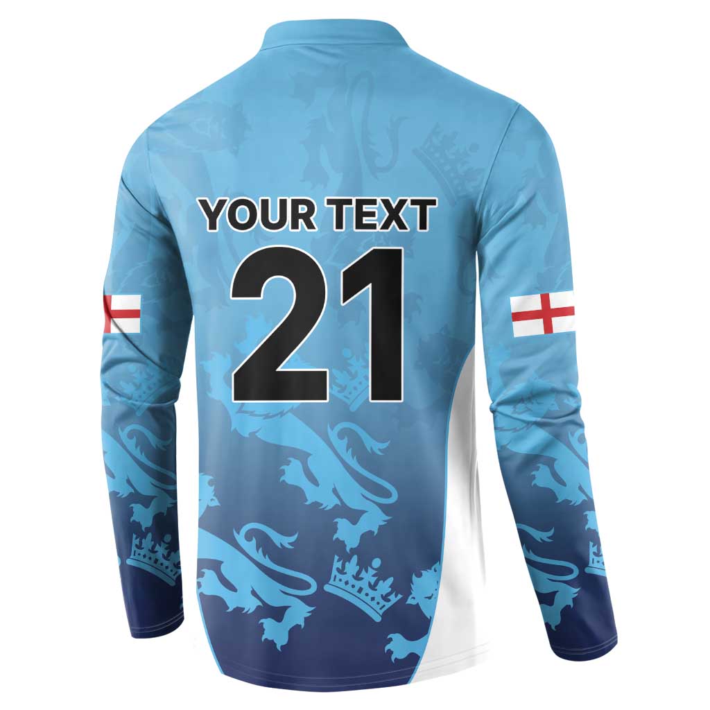 England Cricket Spirit 2026 Button Sweatshirt World T20 Edition - Wonder Print Shop