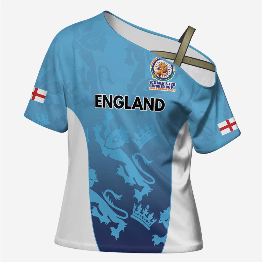 England Cricket Spirit 2026 Cross Shoulder Shirt World T20 Edition - Wonder Print Shop