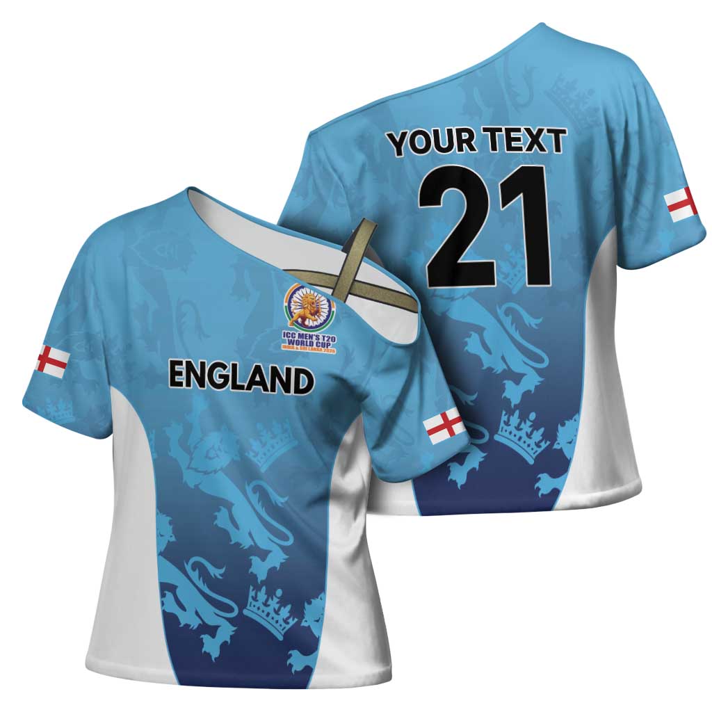 England Cricket Spirit 2026 Cross Shoulder Shirt World T20 Edition - Wonder Print Shop