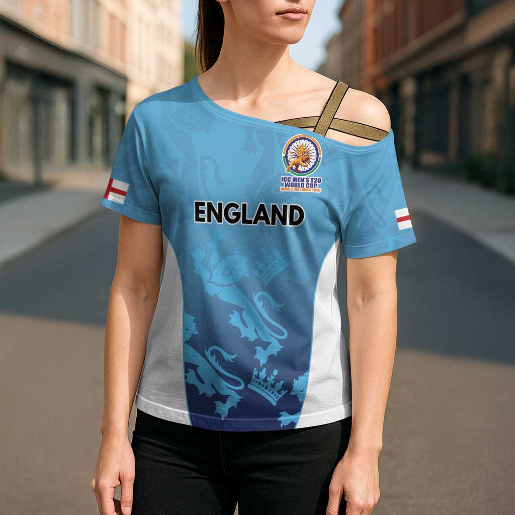 England Cricket Spirit 2026 Cross Shoulder Shirt World T20 Edition - Wonder Print Shop