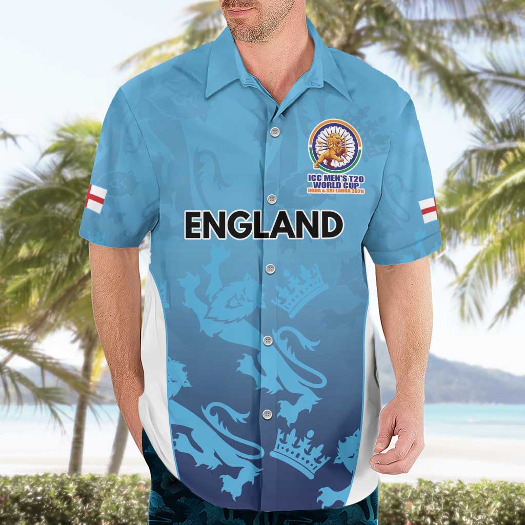 England Cricket Spirit 2026 Hawaiian Shirt World T20 Edition - Wonder Print Shop