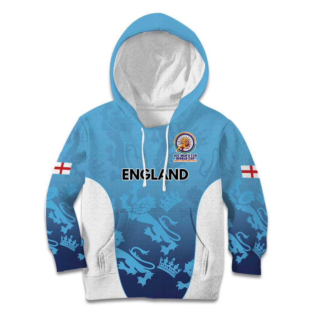 England Cricket Spirit 2026 Kid Hoodie World T20 Edition - Wonder Print Shop