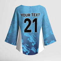 England Cricket Spirit 2026 Kimono Sleeve Blouse World T20 Edition - Wonder Print Shop