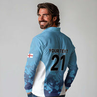 England Cricket Spirit 2026 Long Sleeve Polo Shirt World T20 Edition - Wonder Print Shop