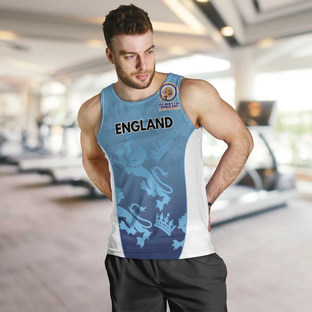 England Cricket Spirit 2026 Men Tank Top World T20 Edition - Wonder Print Shop