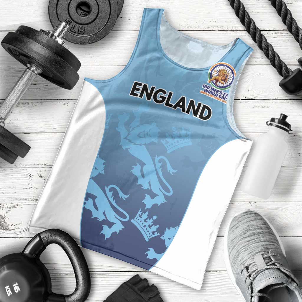 England Cricket Spirit 2026 Men Tank Top World T20 Edition - Wonder Print Shop