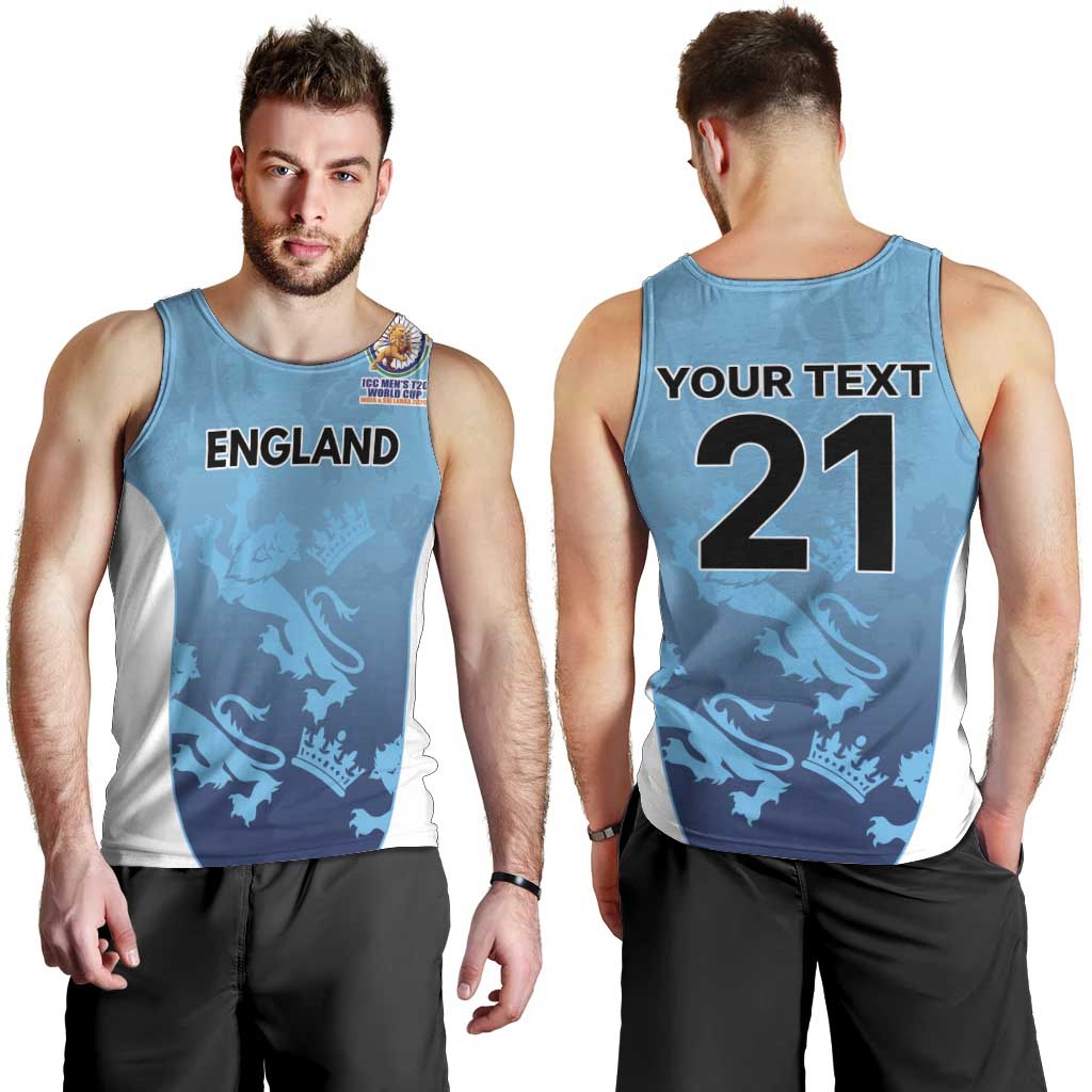 England Cricket Spirit 2026 Men Tank Top World T20 Edition - Wonder Print Shop