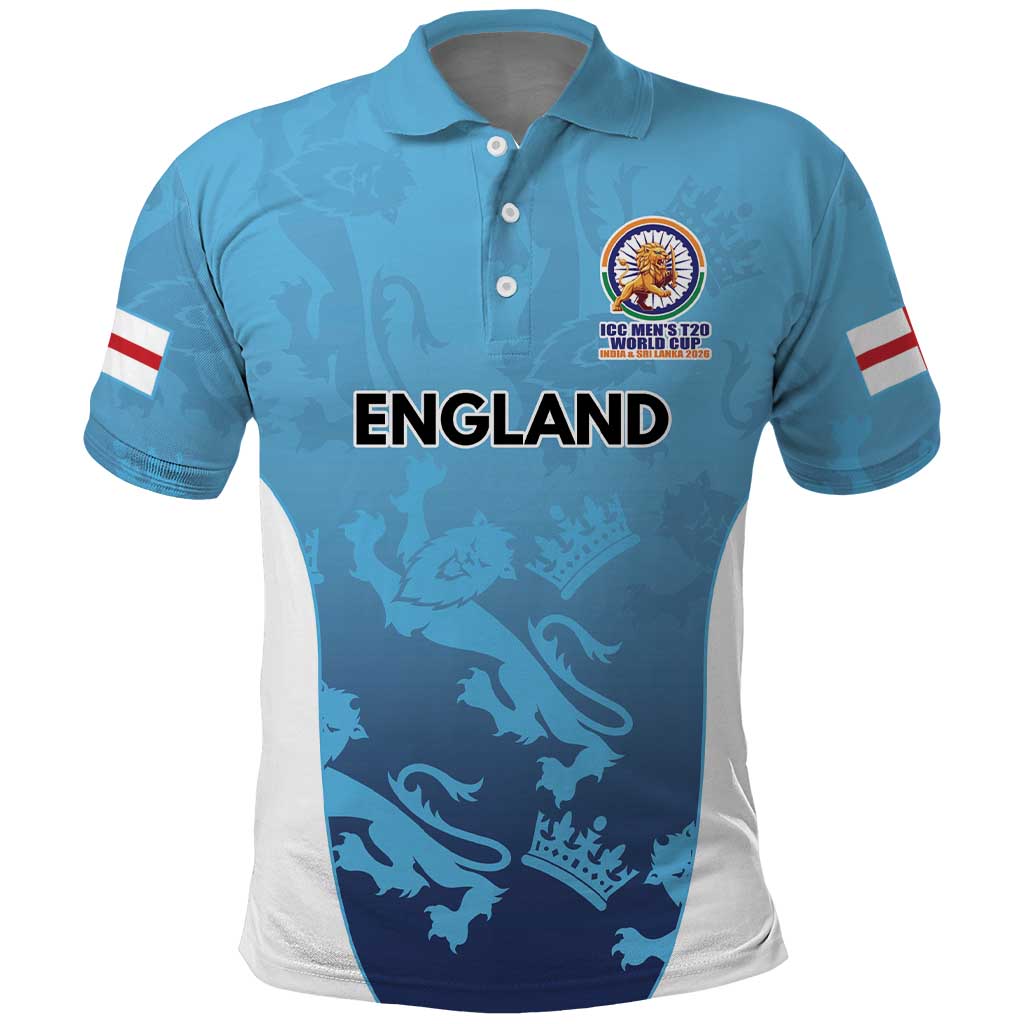 England Cricket Spirit 2026 Polo Shirt World T20 Edition - Wonder Print Shop