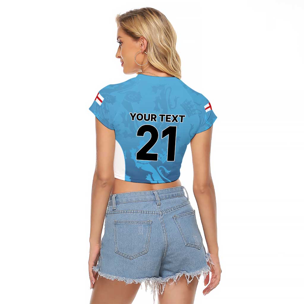 England Cricket Spirit 2026 Raglan Cropped T Shirt World T20 Edition - Wonder Print Shop