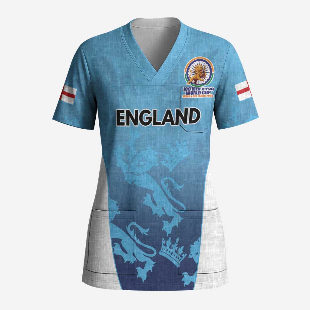 England Cricket Spirit 2026 Scrub Top World T20 Edition - Wonder Print Shop
