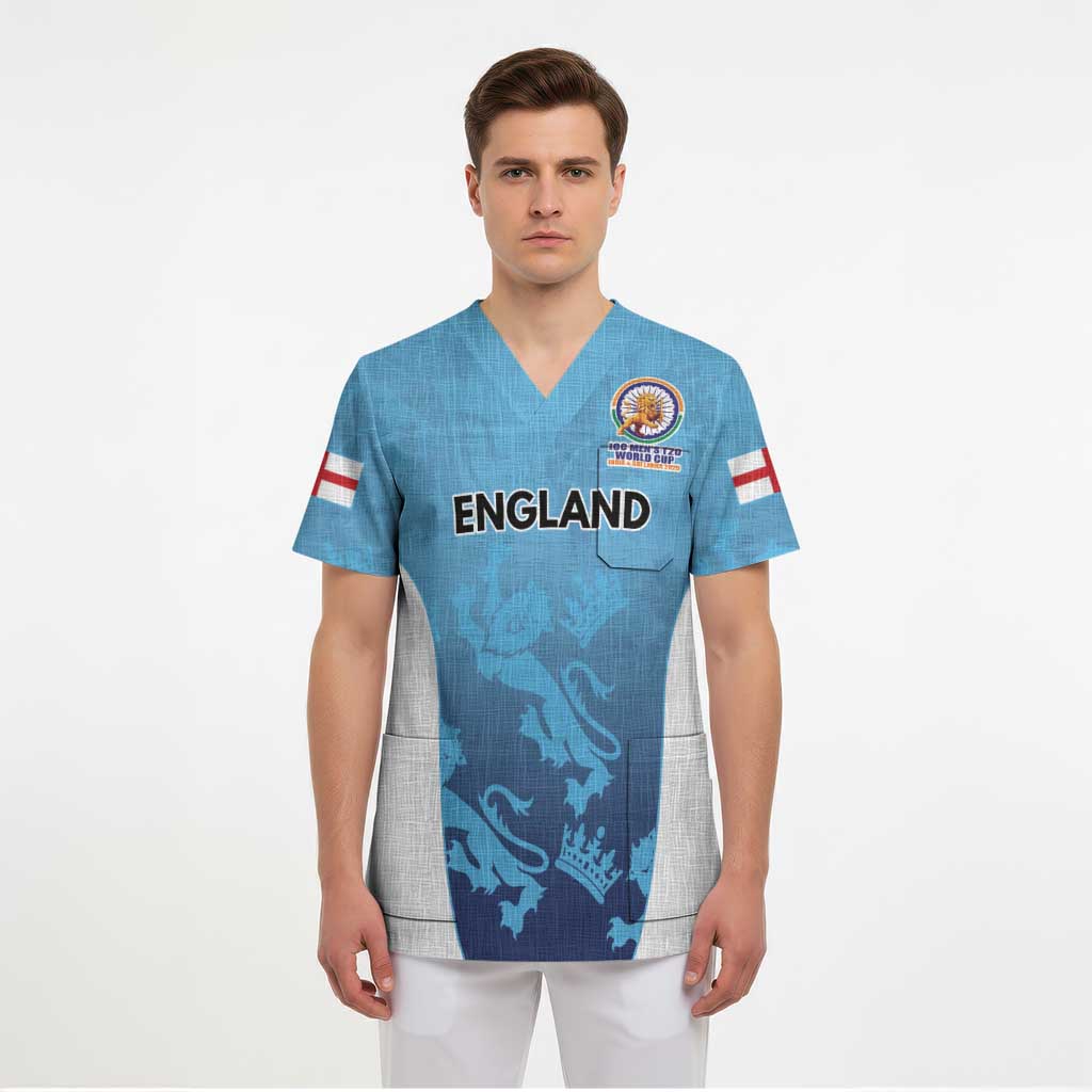 England Cricket Spirit 2026 Scrub Top World T20 Edition - Wonder Print Shop