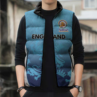 England Cricket Spirit 2026 Sleeveless Puffer Jacket World T20 Edition - Wonder Print Shop