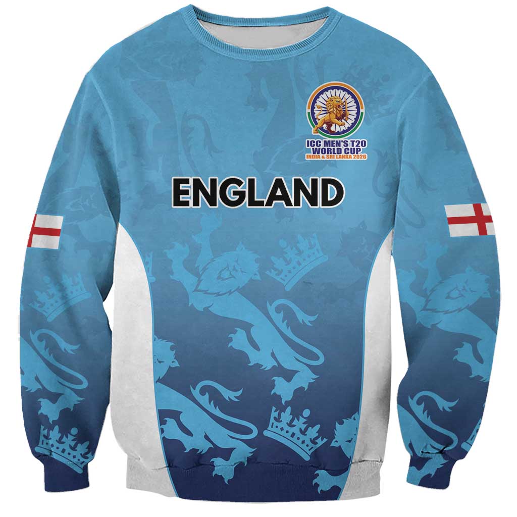 England Cricket Spirit 2026 Sweatshirt World T20 Edition - Wonder Print Shop