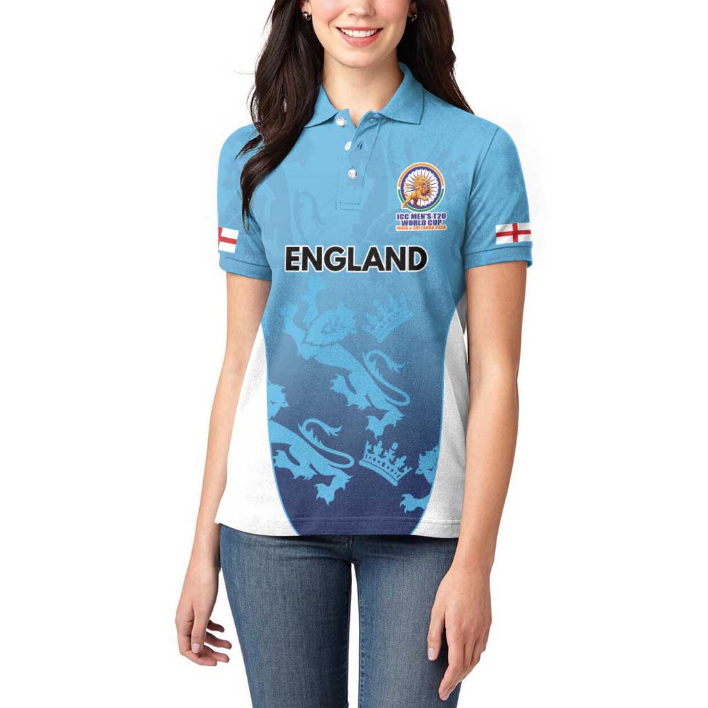 England Cricket Spirit 2026 Women Polo Shirt World T20 Edition - Wonder Print Shop