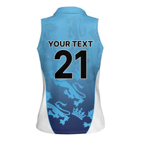 England Cricket Spirit 2026 Women Sleeveless Polo Shirt World T20 Edition - Wonder Print Shop