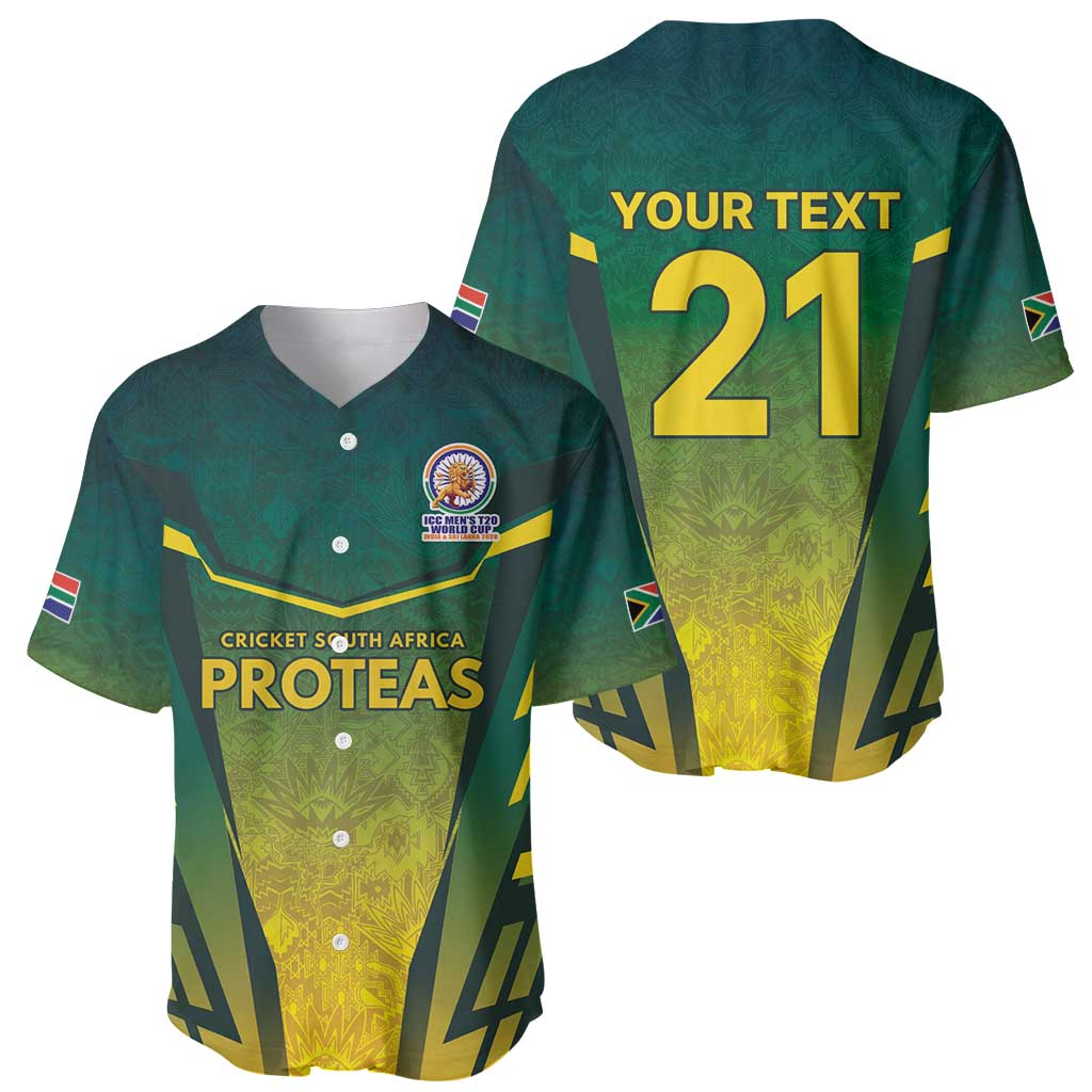 South Africa Cricket Spirit 2026 Baseball Jersey World T20 Edition - Wonder Print Shop