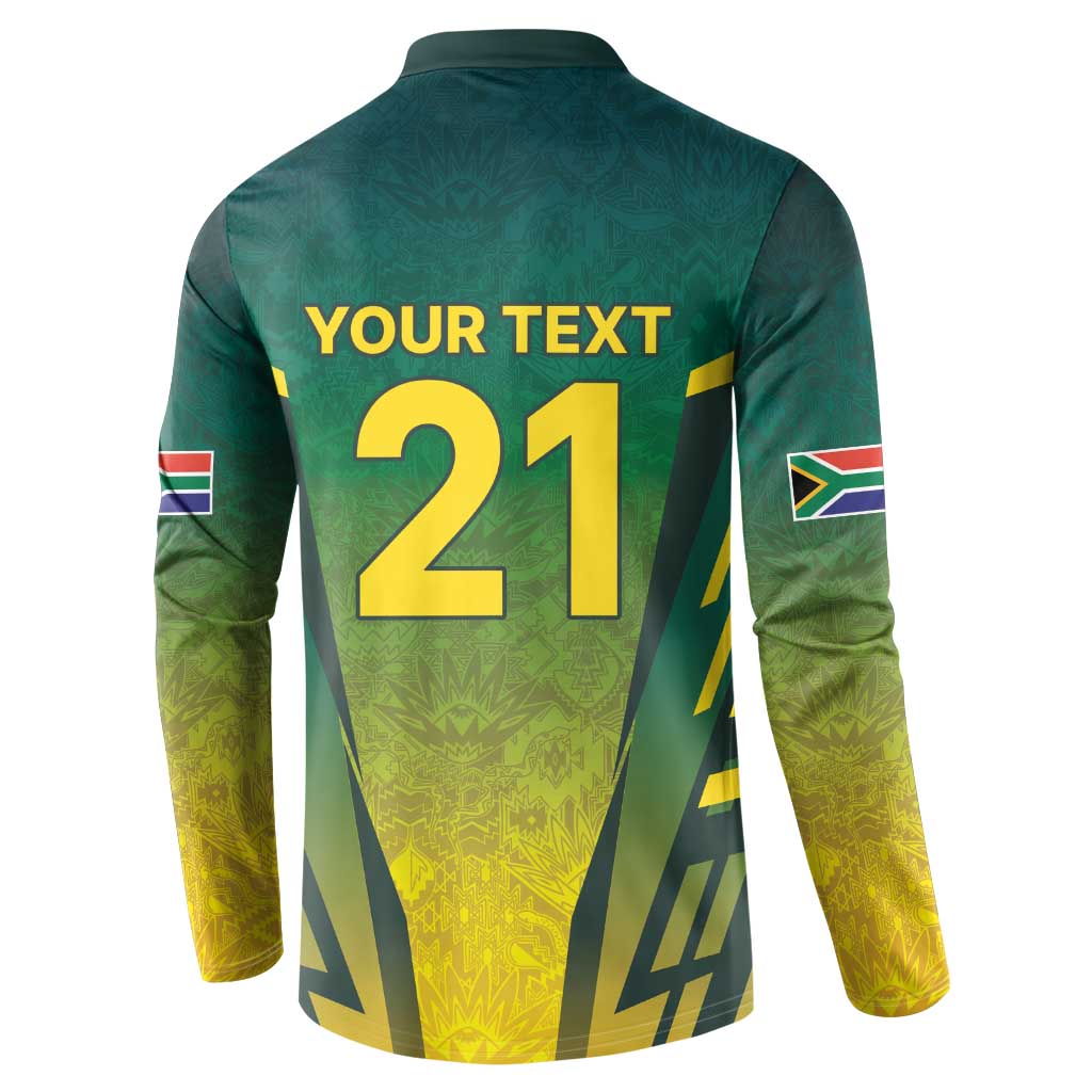 South Africa Cricket Spirit 2026 Button Sweatshirt World T20 Edition - Wonder Print Shop