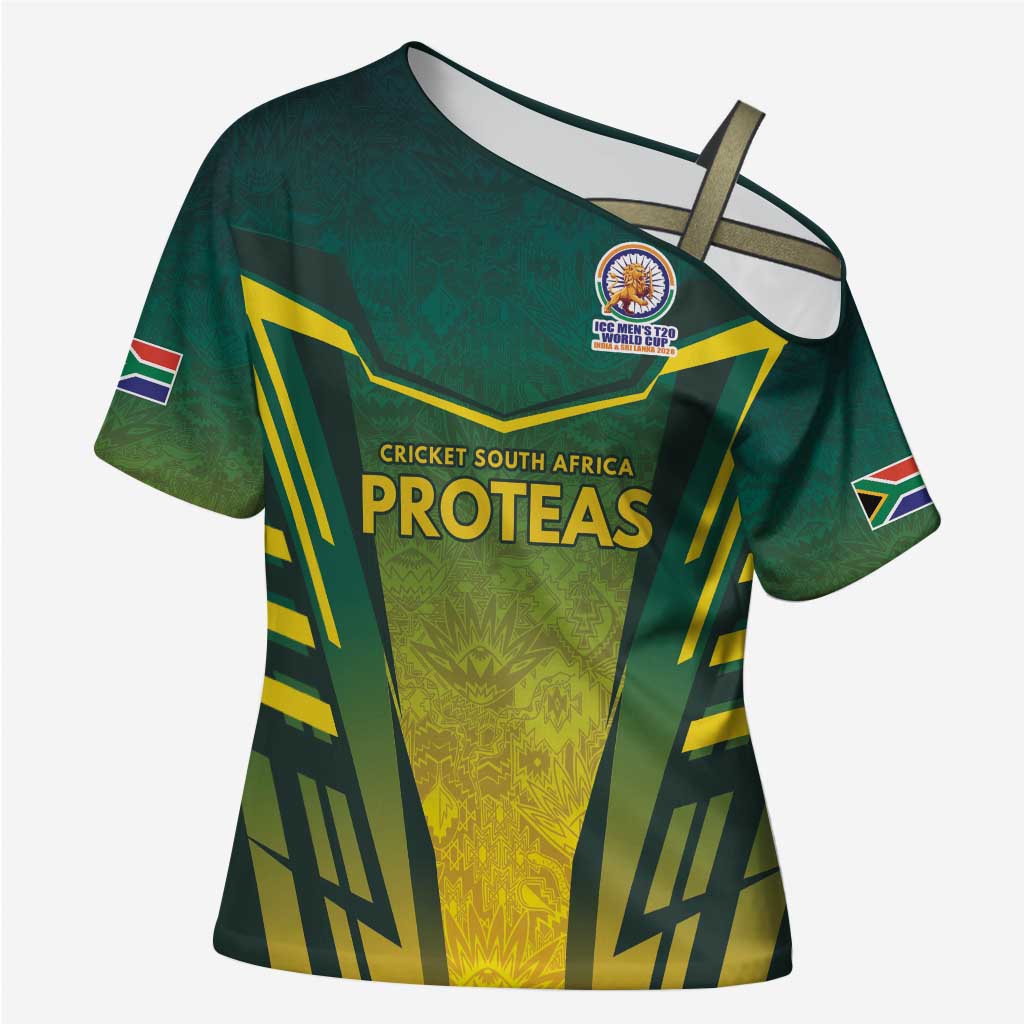 South Africa Cricket Spirit 2026 Cross Shoulder Shirt World T20 Edition - Wonder Print Shop