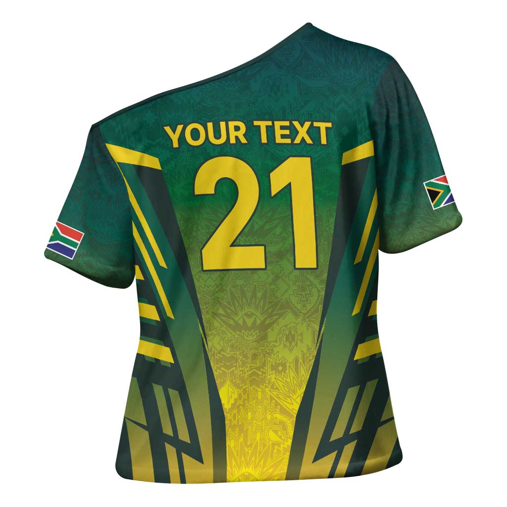 South Africa Cricket Spirit 2026 Cross Shoulder Shirt World T20 Edition - Wonder Print Shop