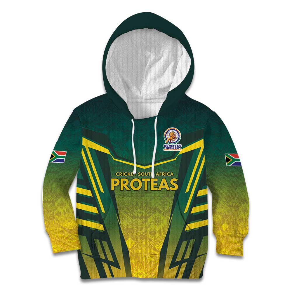 South Africa Cricket Spirit 2026 Kid Hoodie World T20 Edition - Wonder Print Shop