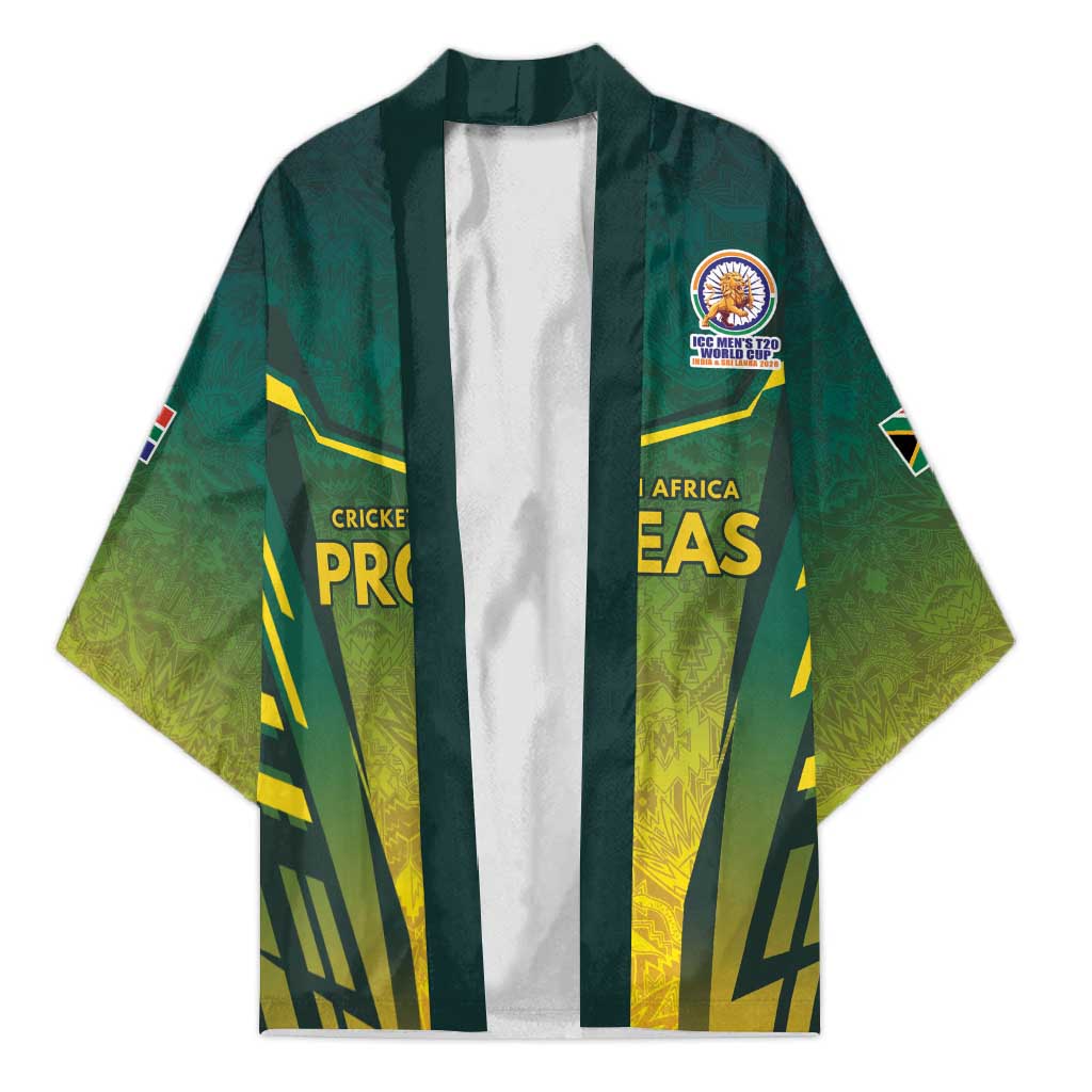 South Africa Cricket Spirit 2026 Kimono World T20 Edition - Wonder Print Shop
