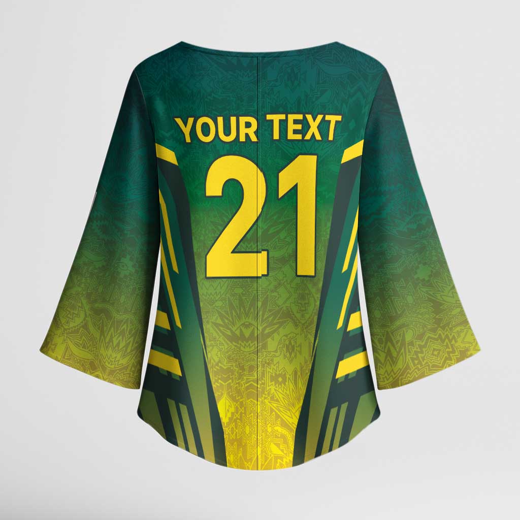 South Africa Cricket Spirit 2026 Kimono Sleeve Blouse World T20 Edition - Wonder Print Shop