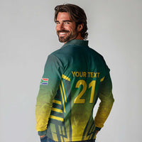 South Africa Cricket Spirit 2026 Long Sleeve Polo Shirt World T20 Edition - Wonder Print Shop