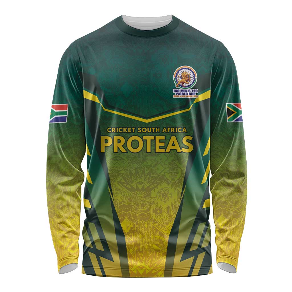 South Africa Cricket Spirit 2026 Long Sleeve Shirt World T20 Edition - Wonder Print Shop
