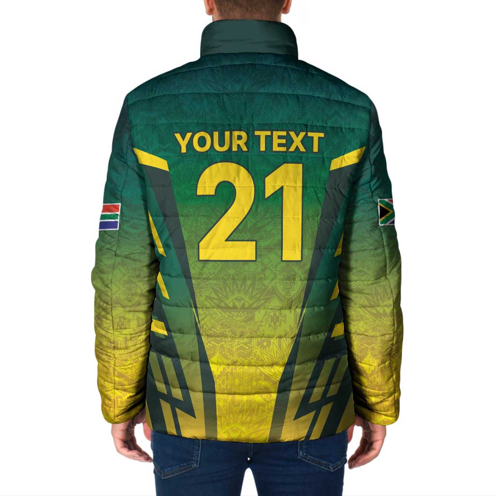 South Africa Cricket Spirit 2026 Padded Jacket World T20 Edition - Wonder Print Shop