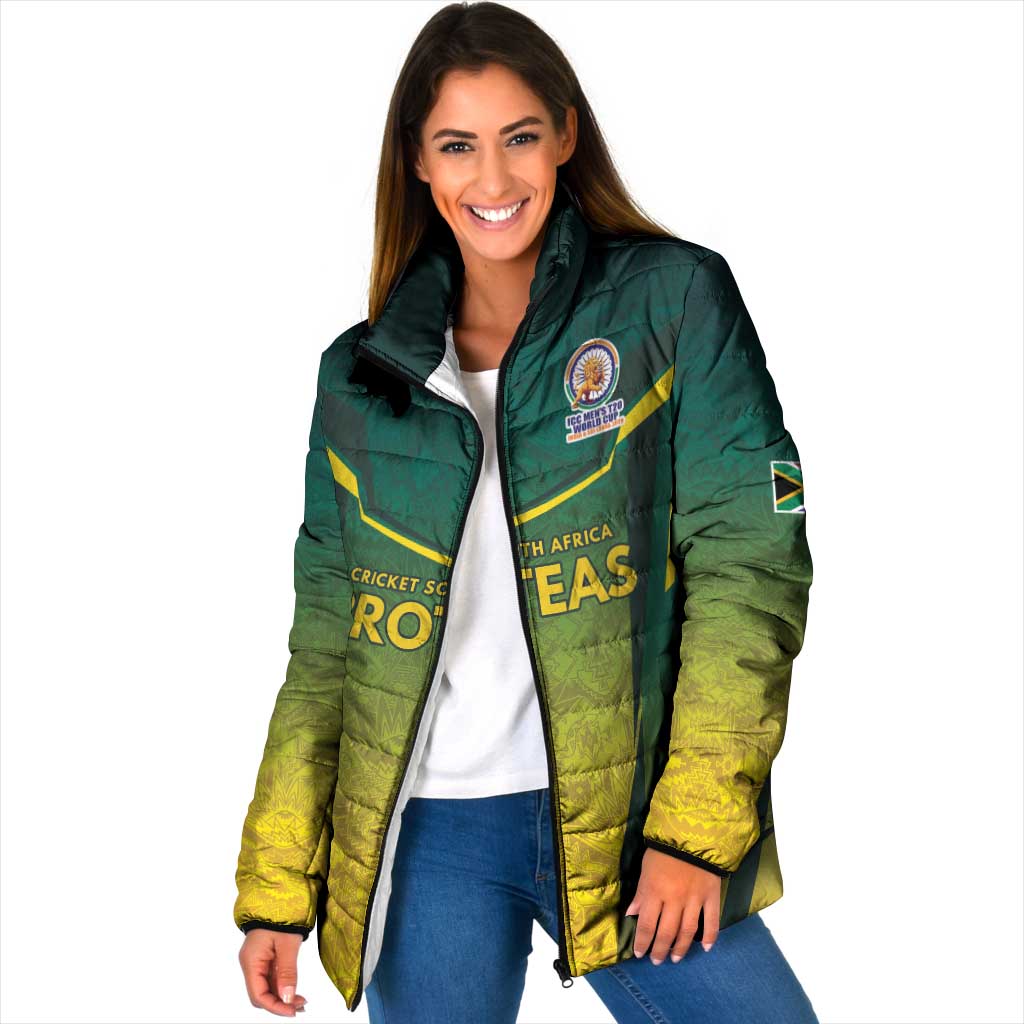 South Africa Cricket Spirit 2026 Padded Jacket World T20 Edition - Wonder Print Shop