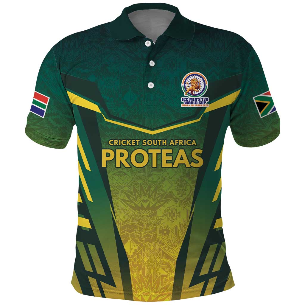 South Africa Cricket Spirit 2026 Polo Shirt World T20 Edition - Wonder Print Shop