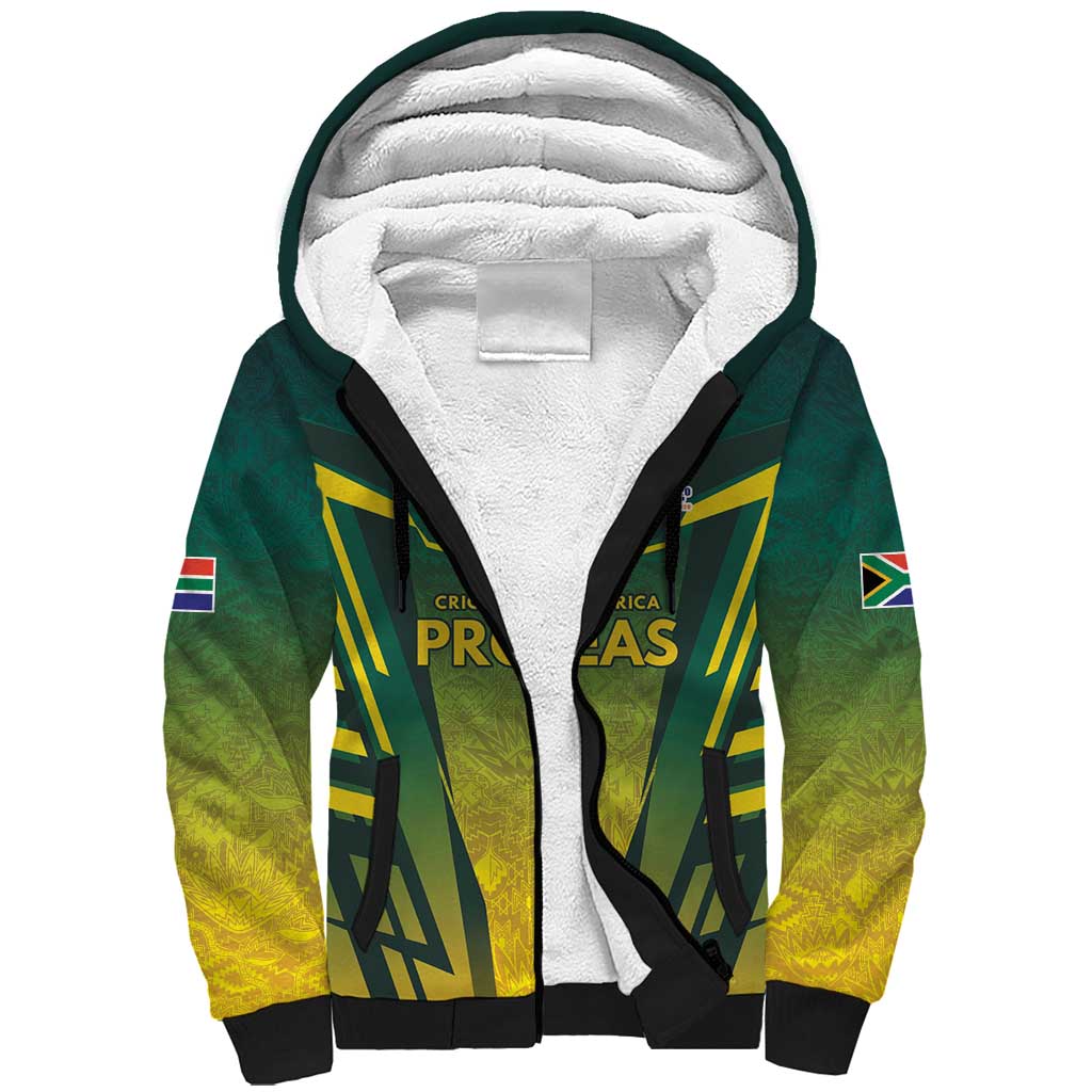South Africa Cricket Spirit 2026 Sherpa Hoodie World T20 Edition - Wonder Print Shop